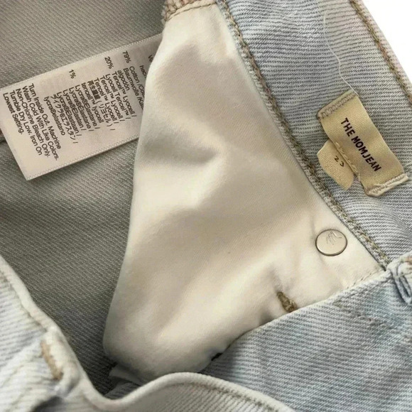 Madewell The Momjean in Bloomfield Wash High Rise  Denim Jeans Size 23 - Picture 10 of 10